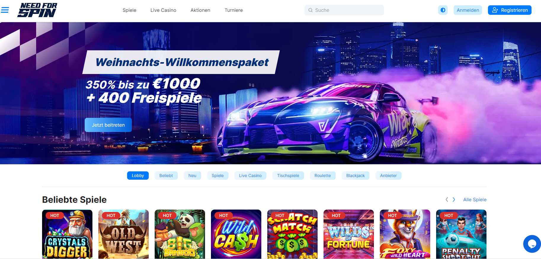 NeedForSpin Bonus ohne Einzahlung